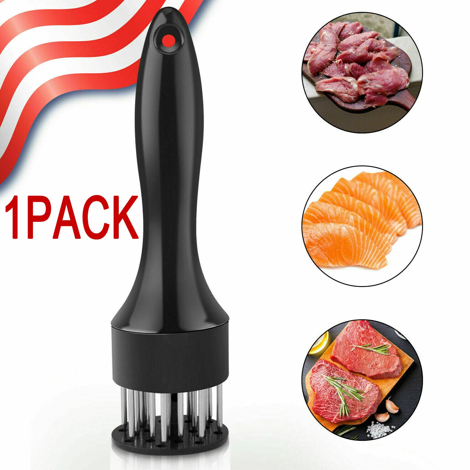 Unlock Flavor: 21-Pin Stainless Steel Meat Tenderizer