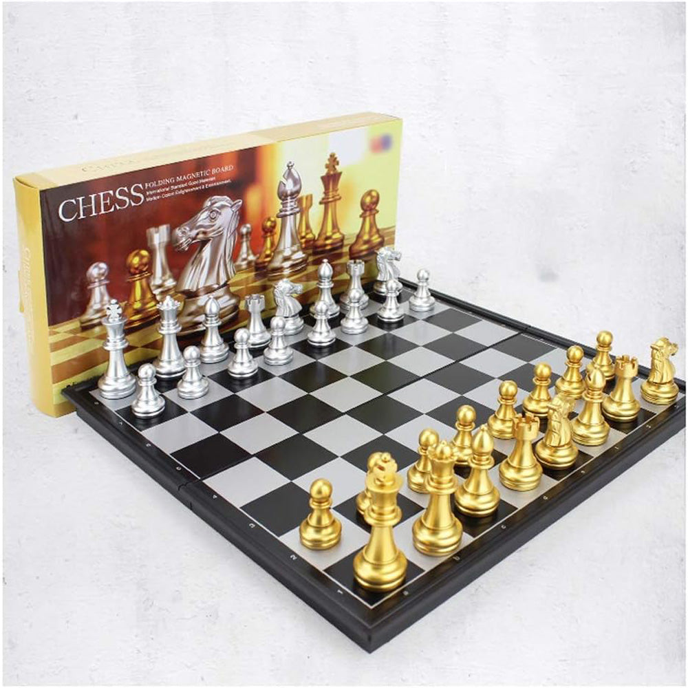 Portable Magnetic Chess Set: Travel-Ready Fun, 9.8 Inch