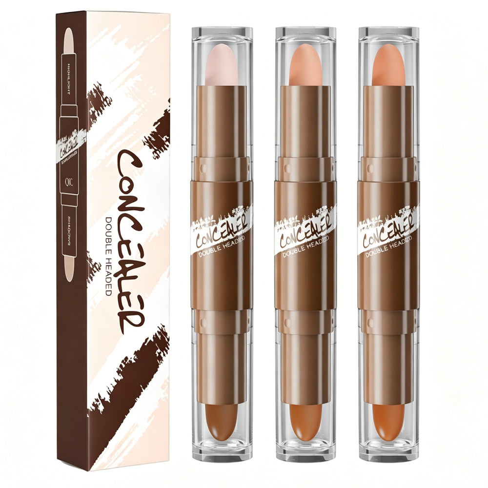 3PCS Dual-Ended Contour & Highlight Sticks - Waterproof